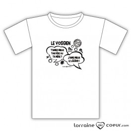 T-shirt - Le Vosgien "j'aime mieux le lard"