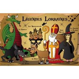 Carte postale - Légendes Lorraines